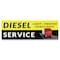 Signmission Diesel Service Light Medium Heavy-Duty Banner Concession Stand Food Truck Single Sided B-72-30043 - alternate 1
